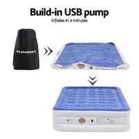 Weisshorn Air Mattress Queen Inflatable Bed 46cm Air bed Cube thumbnail