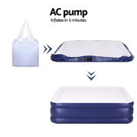 Weisshorn Air Mattress King Inflatable Bed Air bed 51cm thumbnail