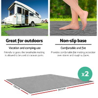 Weisshorn 3M X 2.5M Annex Matting Floor Mats Mesh Caravan Camping Annexe 2pcs thumbnail