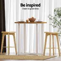 Artiss 2x Bar Stools Bamboo Rattan Stool Counter Chair Kitchen Barstools thumbnail