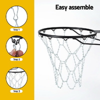 Everfit Basketball Ring Metal Braided Chain Net 12 Loop thumbnail