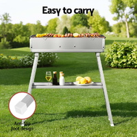Grillz BBQ Grill Charcoal Smoker Portable Barbecue thumbnail