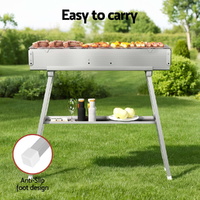 Grillz BBQ Grill Charcoal Smoker Barbecue Portable thumbnail