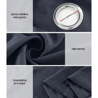 Artiss 2X Blockout Curtains Eyelet 140x230cm Charcoal thumbnail