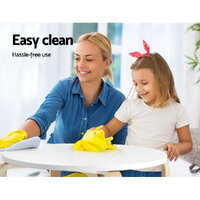 Keezi 3PCS Kids Table and Chairs Set Activity Toy Play Desk thumbnail