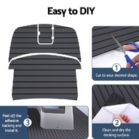 Seamanship EVA Foam Boat Flooring Mat Decking Sheet 240x90x0.6cm Dark Grey Decor thumbnail