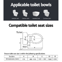 Cefito Electric Bidet Toilet Seat Cover Auto Smart Water Wash Dry Panel Control thumbnail