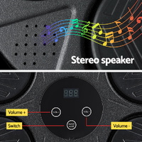 Everfit Music Boxing Machine Bluetooth Wall-Mounted Punch Target with LED Display & Gloves thumbnail