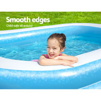 Bestway Kids Pool 262x175x51cm Inflatable Above Ground Swimming Pools 778L thumbnail