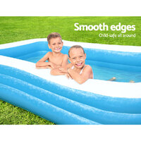 Bestway Kids Pool 305x183x56cm Inflatable Above Ground Swimming Pools 1161L thumbnail