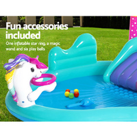 Bestway Kids Pool 274x198x137cm Inflatable Above Ground Swimming Play Pools 220L thumbnail