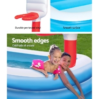 Bestway Kids Pool 251x168x102cm Inflatable Above Ground Swimming Play Pools 636L thumbnail