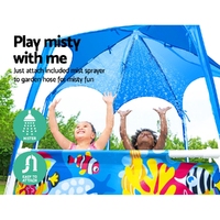 Bestway Kids Pool 183x51cm Steel Frame Swimming Play Pools Canopy 930L thumbnail
