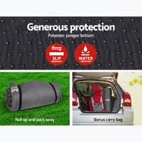 Weisshorn Self Inflating Mattress 10CM Camping Sleeping Mat Air Double Grey thumbnail