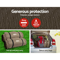 Weisshorn Self Inflating Mattress Camping Sleeping Mat Air Bed Double Set Coffee thumbnail