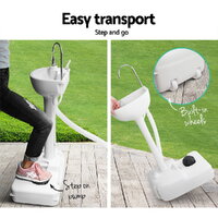 Weisshorn Camping Basin Portable Hand Wash Sink Stand 19L Capacity thumbnail