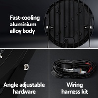 Giantz Pair LED Driving Lights 7 Inch Flood Spot Lights Car Truck SUV 12V 24V thumbnail