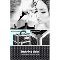 Embellir Portable Cosmetic Beauty Makeup Case - Diamond Black thumbnail