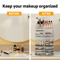Embellir Makeup Case Acrylic Cosmetic Organizer Storage Box Jewellery Holder thumbnail