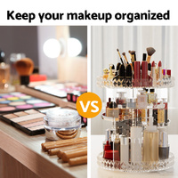 Embellir Makeup Case Acrylic Rotating Cosmetic Organizer Storage Display Holder thumbnail