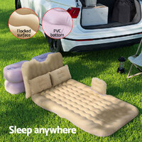 Weisshorn Car Mattress 176x80 Inflatable SUV Back Seat Camping Bed Beige thumbnail