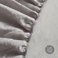 Cosy Club Washed Cotton Sheet Set Grey Double thumbnail