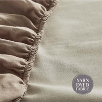 Cosy Club Cotton Bed Sheets Set Pink Brown Cover Single thumbnail