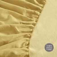 Cosy Club Cotton Bed Sheets Set Yellow Cover Single thumbnail