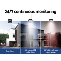 UL-tech Wireless CCTV Security System 8CH NVR 3MP 4 Square Cameras 2TB thumbnail