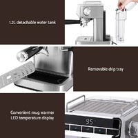 Devanti 20 Bar Coffee Machine Espresso Cafe Maker thumbnail