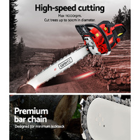 Giantz Chainsaw Petrol 58CC 22" Bar Commercial E-Start Pruning Chain Saw,Giantz Chainsaw Petrol 58CC 22" Bar Commercial E-Start Pruning Chain Saw 4.2H thumbnail