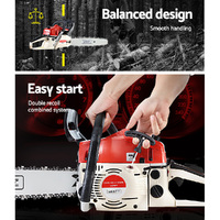 Giantz Chainsaw Petrol 75CC 18" Bar Commercial E-Start Pruning Chain Saw,Giantz Chainsaw Petrol 52CC 20" Bar Commercial E-Start Pruning Chain Saw 5.2H thumbnail