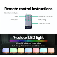Devanti Aroma Diffuser Aromatherapy Humidifier 500ml thumbnail