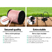 Giantz Electric Fence Poly Tape 400M Insulator thumbnail