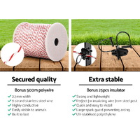 Giantz Electric Fence Poly Wire 500M Insulator thumbnail