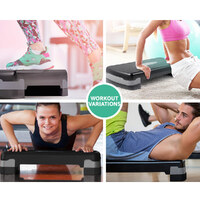 Everfit Aerobic Step Exercise Stepper Steps Home Gym Fitness Block Bench Riser thumbnail