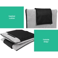 Artiss Floor Lounge Sofa Bed Couch Recliner Chair Folding Chair Cushion Grey thumbnail