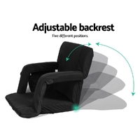 Artiss Lounge Sofa Bed With Armrest Heated Floor Recliner Futon Couch Folding Chair Cushion thumbnail