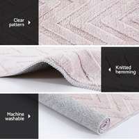 Artiss Rug 120x160cm Area Rug Washable Mat Large Carpet Microfiber Ripple thumbnail