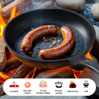 5-Star Chef Non Stick Frying Pan Cast Aluminium Steak Skillet BBQ Cookware 30cm thumbnail