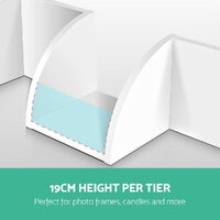 Artiss Wall Shelf Corner Floating 5-Tier White thumbnail