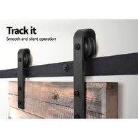 Cefito Sliding Barn Door Hardware Track Set 2.44m thumbnail