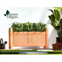 Green Fingers Garden Bed 60x30x33cm Wooden Planter Box Raised Container Growing thumbnail