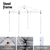 Instahut Gazebo 2x2m Outdoor Patio Garden Marquee Shade Black thumbnail