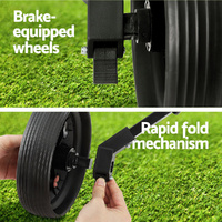 Everfit Golf Buggy Quick Folding Trolley Golf Cart Trolley 2 Wheels Cup Holder thumbnail