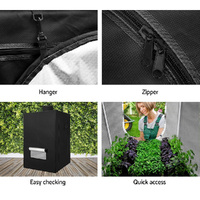 Green Fingers Grow Tent 60x60x90CM Hydroponics Kit Indoor Plant Room System thumbnail