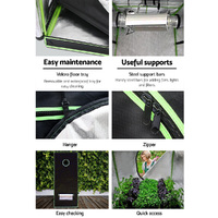 Green Fingers Grow Tent 90x90x180CM Hydroponics Kit Indoor Plant Room System thumbnail