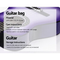 Alpha 34 Inch Classical Guitar Wooden Body Nylon String Beginner Kids Gift Purple thumbnail