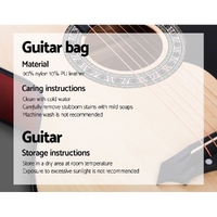Alpha 38 Inch Acoustic Guitar Wooden Body Steel String Full Size Cutaway Wood thumbnail