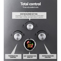 Devanti Portable Gas Water Heater 8L/Min With Pump LPG System Grey thumbnail